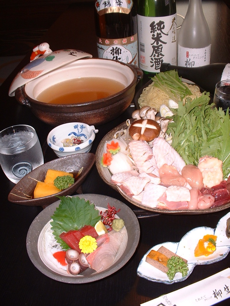 地鶏と野菜たっぷり鍋コース